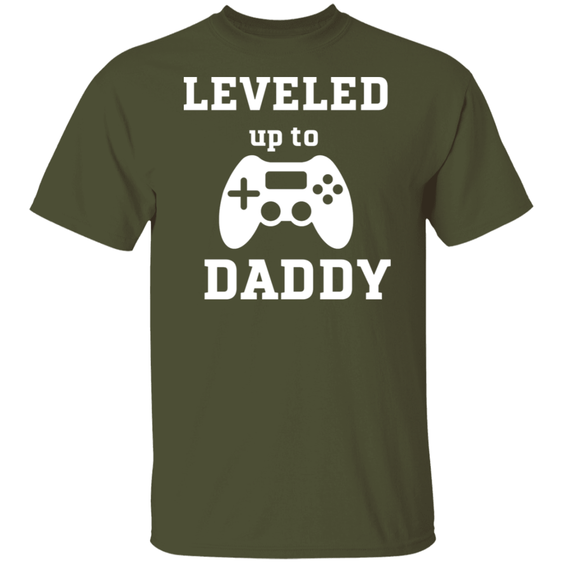 Leveled Up Daddy and Player 2 shirts