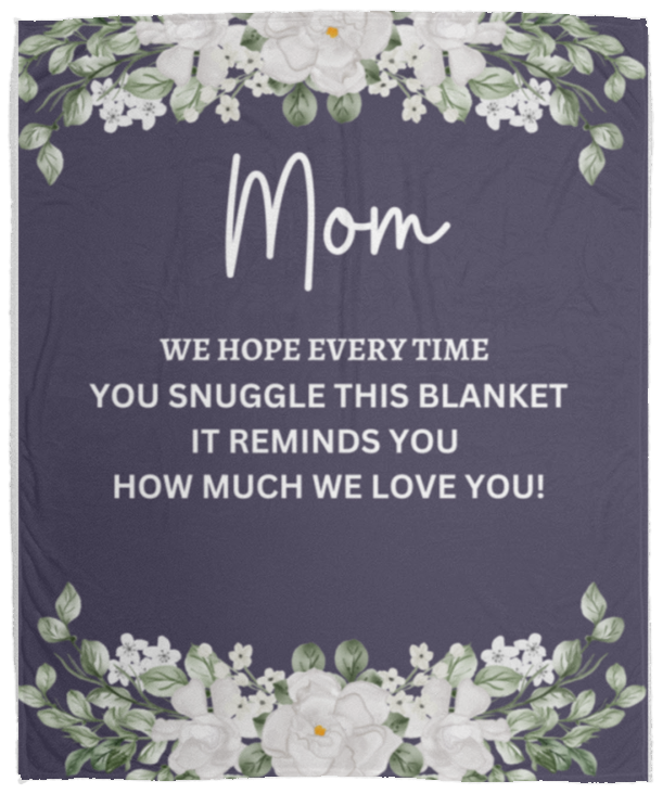 MOM PLUSH FLEECE BLANKET/MOTHER'S DAY GIFT