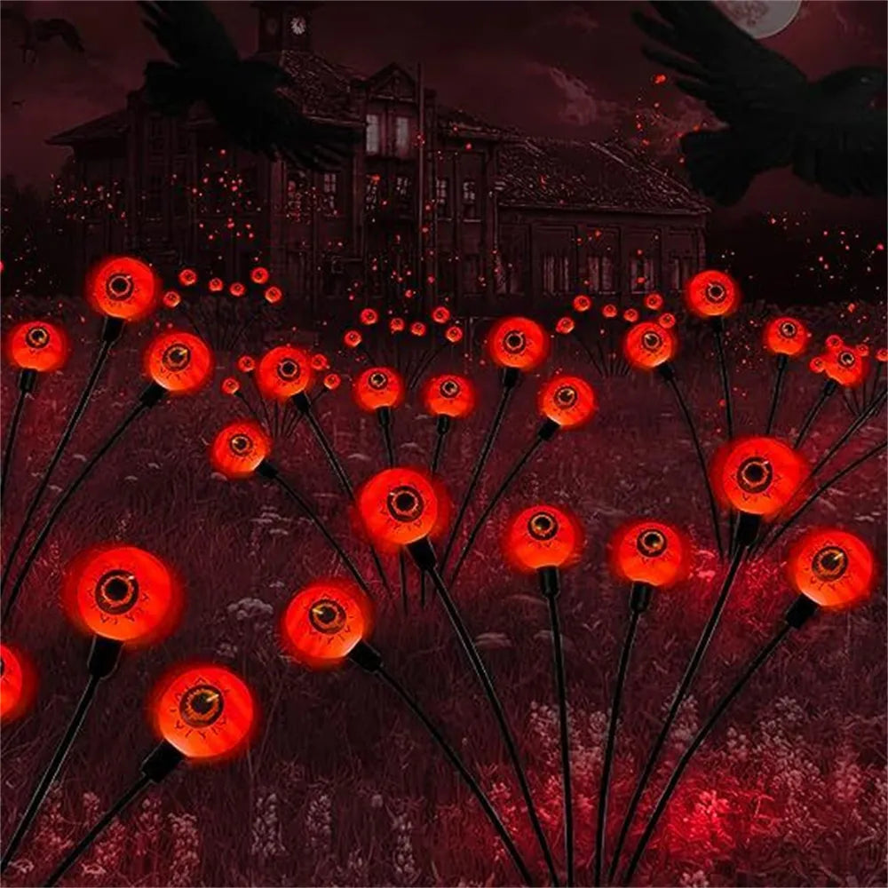 Halloween Outdoor Solar Scary Eyeball Lights