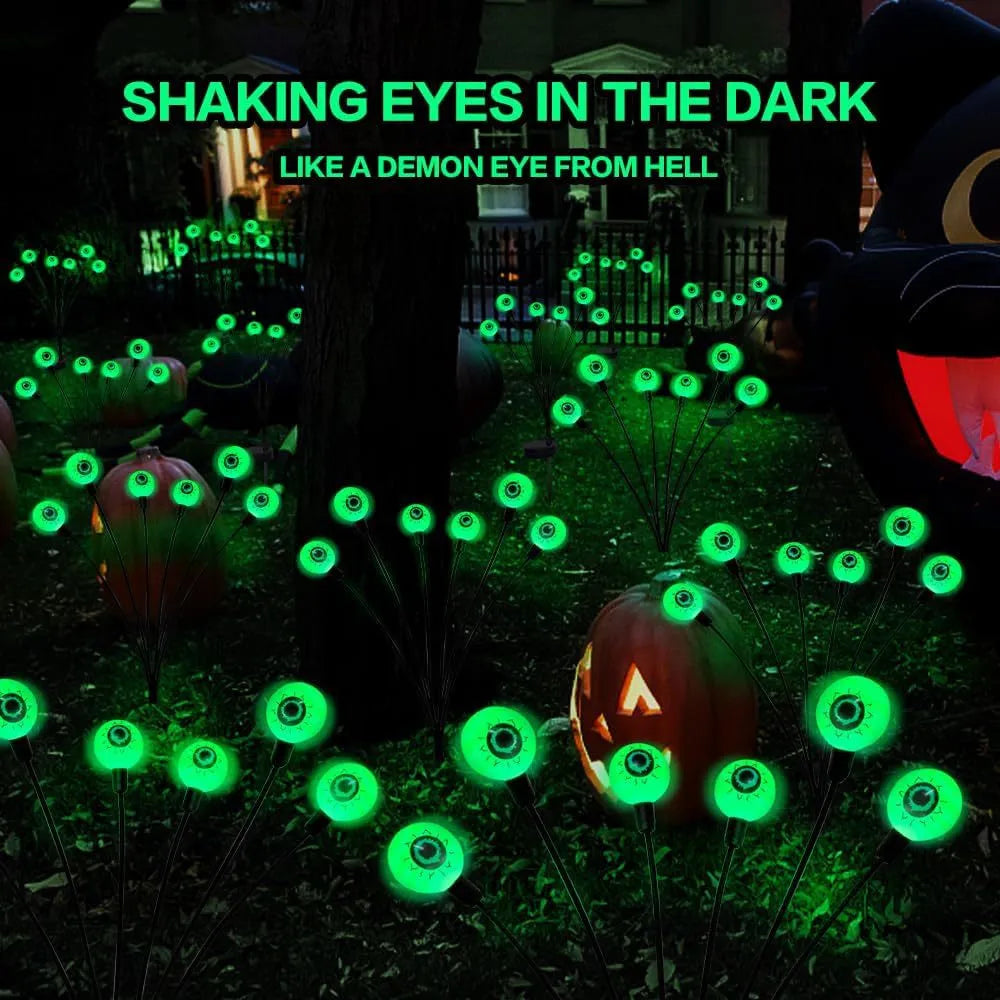 Halloween Outdoor Solar Scary Eyeball Lights