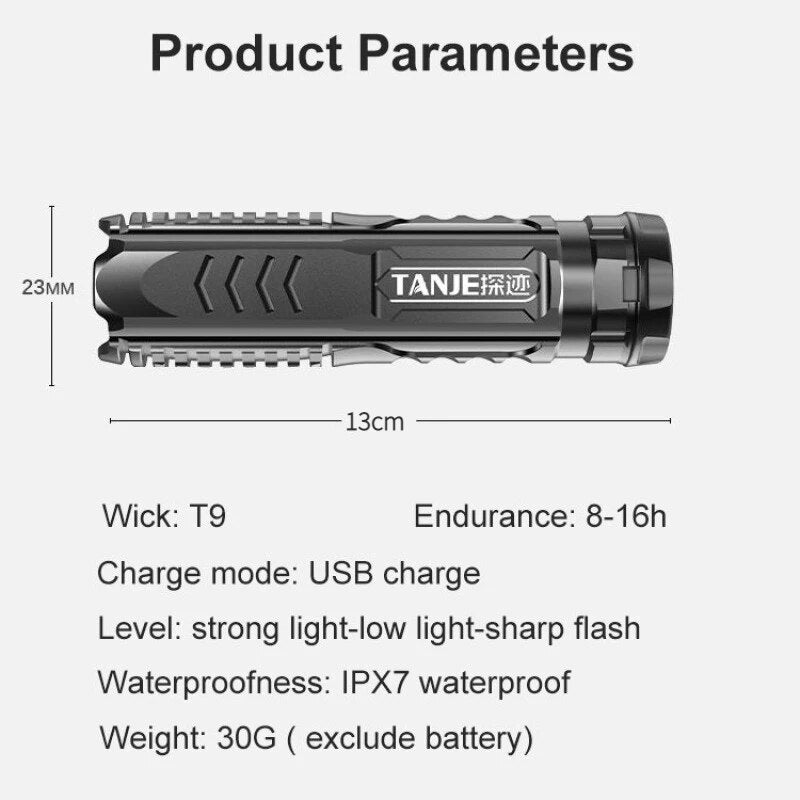 Mini Rechargeable Flashlight